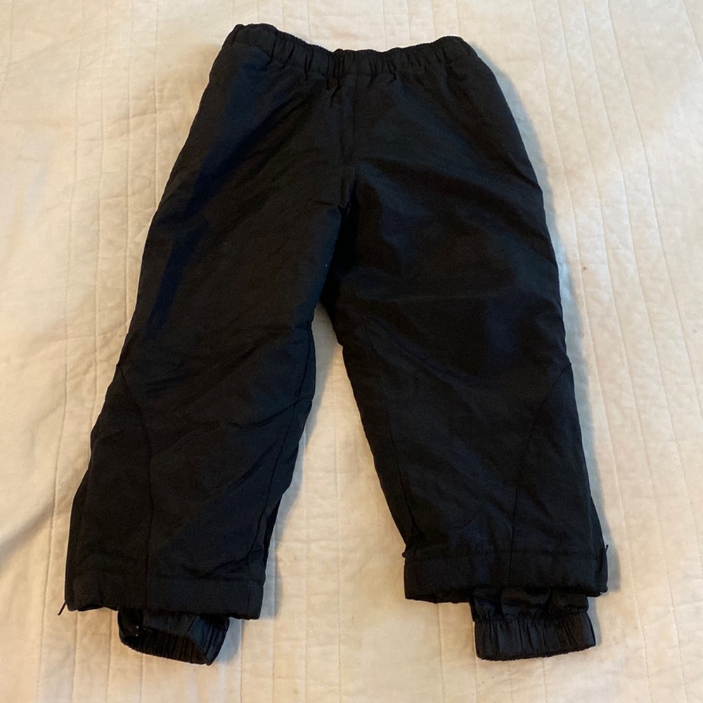 Size 2T uni-sex black snow pants